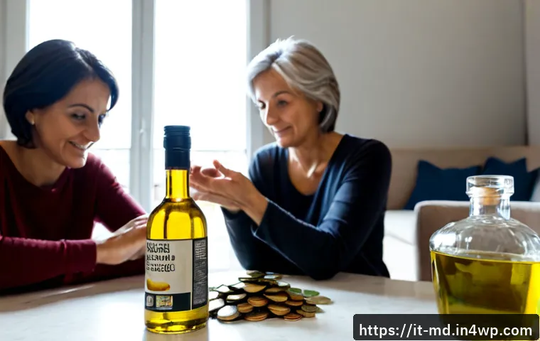 소셜 증명과 소비자 의사결정 과정 - Photorealistic Italian consumer decision scene in a bright Milan apartment, a middle-aged woman comp...